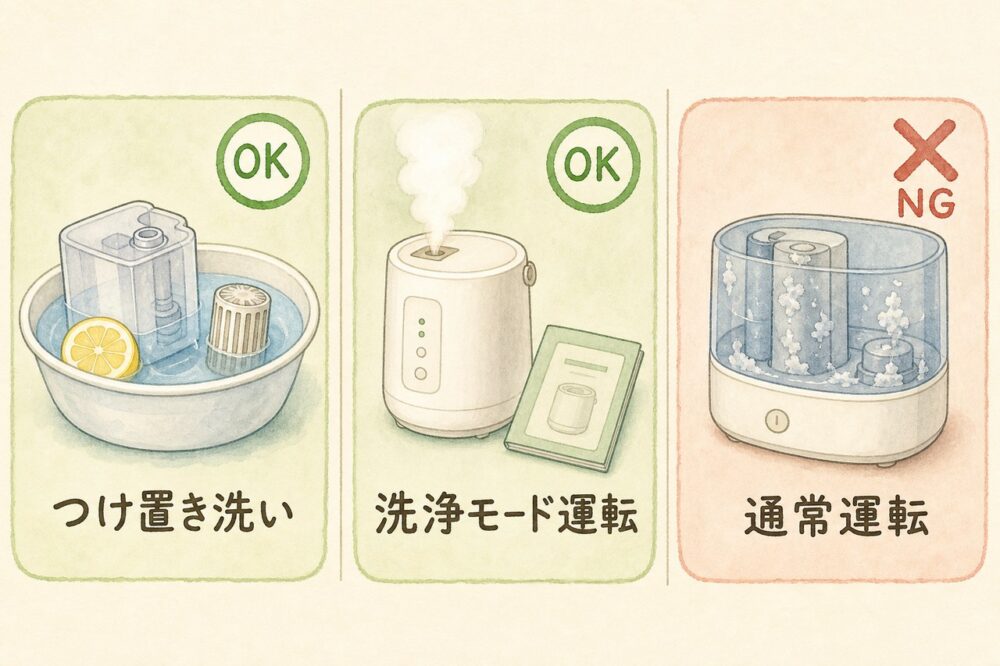 クエン酸の使い方3種のOK・NG比較図
